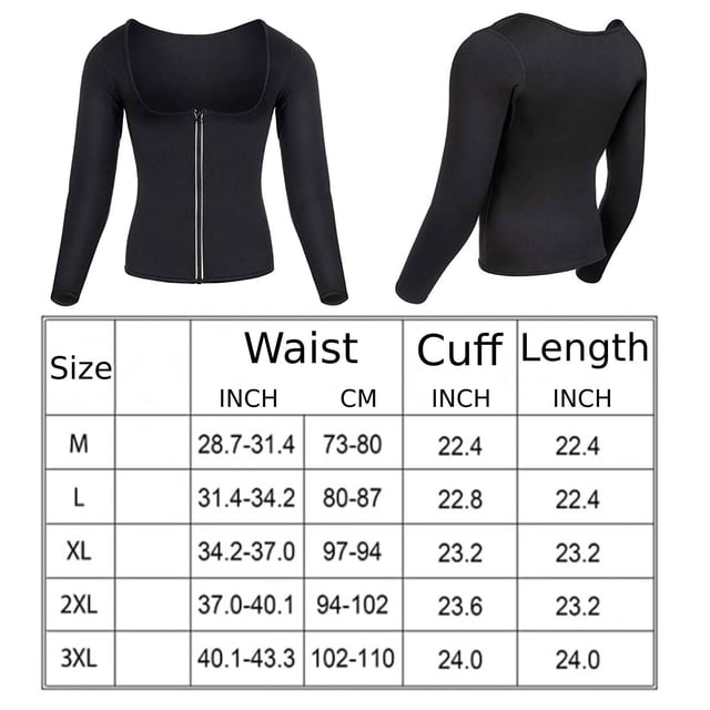 Chaqueta de entrenamiento DYNWAVEMX mujer neopreno caliente moldeador de cuerpo