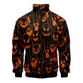 thumbnail image 5 of Chaqueta con cremallera y estampado 3D de murciélago araña de Halloween para hombres y mujeres, chaqueta holgada de manga larga con estampado de cosplay, abrigo de calle, 5 of 5