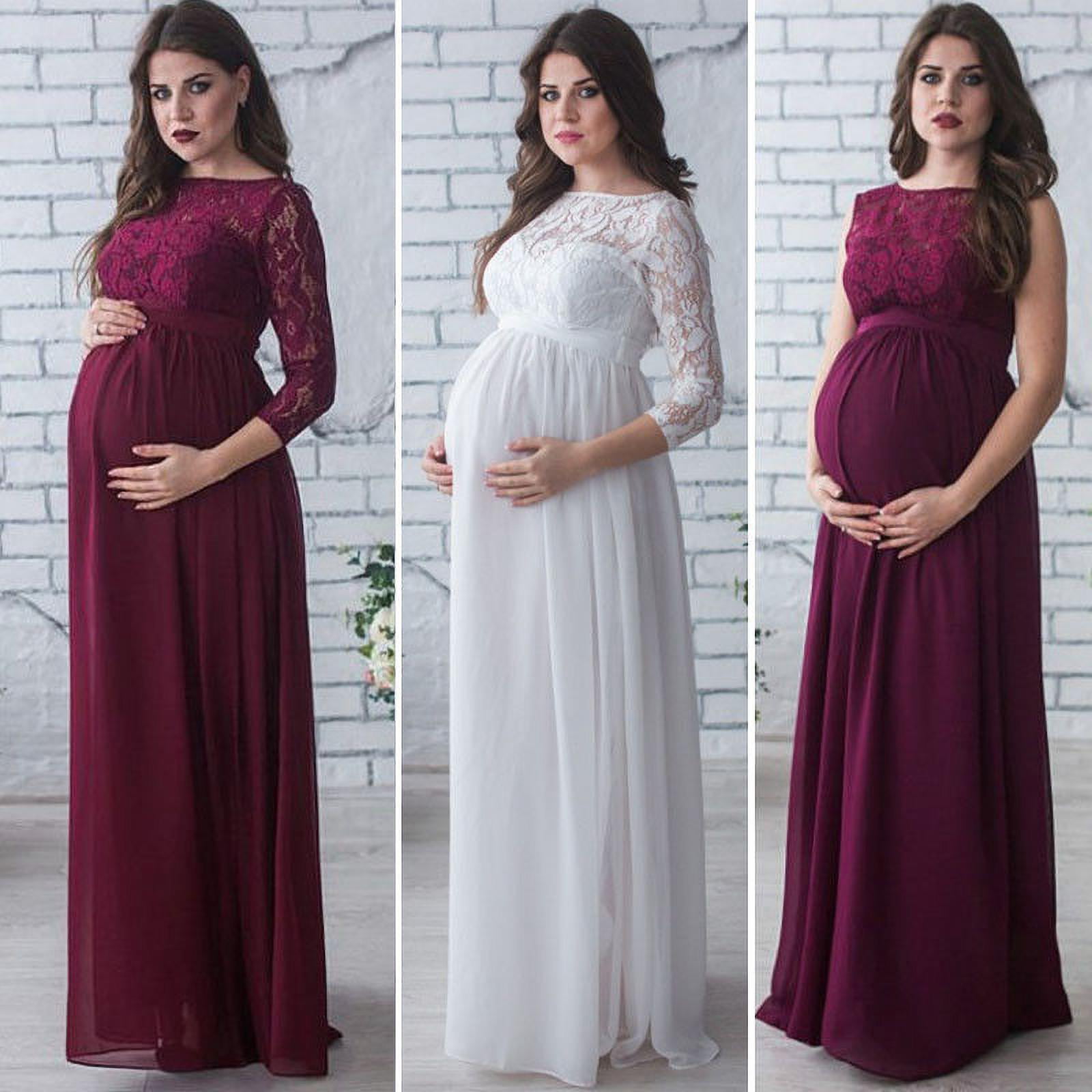 Pregnant Women Sleeveless Maxi Party Dresses Lace Maternity Photography  Clothes | eBay