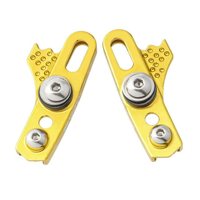 jinwen 1 Pair Bike Brake Blocks Brake Pads Shoes Set C Brake Type Silent Wear-Resistant Gold No Brake Pads