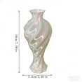 thumbnail image 5 of PLPPYFS Swirl 3D Ceramic Vase with Twisted Sculptural Wave Design for Living Room Decor - Flower Vase for Home and Room Styling - Decorative Accent for Bedroom, House, Office and Table Display, 5 of 6