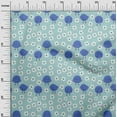 thumbnail image 3 of oneOone Velvet Medium Blue Fabric Kids Sewing Material Print Fabric By The Yard 58 Inch Wide, 3 of 4
