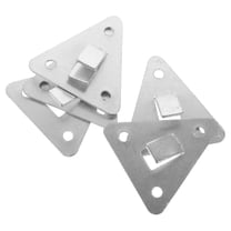 DEEPCRAFF Wall Mounting Fire Extinguisher Hook Metal Silver for Emergency Access 5Pcs 2.6X2.4X0.4In