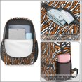 thumbnail image 4 of 17 Inch Lightweight Backpack,PVC Waterproof Oxford Fabric, Ergonomically Designed, with Large Capacity, Leopard Animal Pattern, 4 of 5