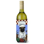 Pug Veggie Chef Wine Bottle Hugger