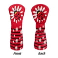 thumbnail image 5 of Uorisanigo Golf Club Covers Set, Driver Headcover and Fairway Wood Head Covers Hybrid Headcovers 3/5 Wood Headcover Leather Red Ladybug Golf Club Head Cover, 5 of 7