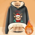 thumbnail image 2 of QHFBli Chandail à Capuche de Noël pour Femmes, Chandail-Over Chaud et Confortable à Manches Longues, 2 of 4