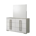thumbnail image 5 of Olivia Contemporary Style Dresser with Metallic Accents Made with wood in White, 5 of 7