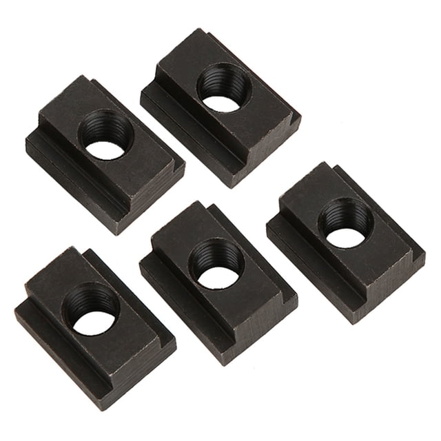 T Sliding Nut Block,5 Pcs Black Oxide Tslot Nut Clamping Table Slot Nut Meticulously Designed