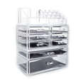 thumbnail image 3 of DEELLEEO Transparent plastic cosmetic storage rack set of 3 (6 small drawers + 2 large drawers) SF-1122-1, 3 of 5