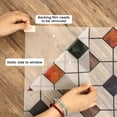 thumbnail image 6 of DKTIE 17.7" x 78.7" Agate Stone Lattice Pattern Stained Glass Privacy Window Film, Anti-UV & Heat Blocking, Easy Install Electrostatic Cling, Deliver installation tools, 6 of 12