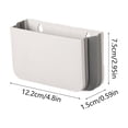 thumbnail image 3 of Caja de almacenamiento magnética en frigorífico montada en la pared • Organizador plegable de absorción magnética • Soporte de ahorro de espacio con capacidad ajustable para la cocina y el despacho, 3 of 6