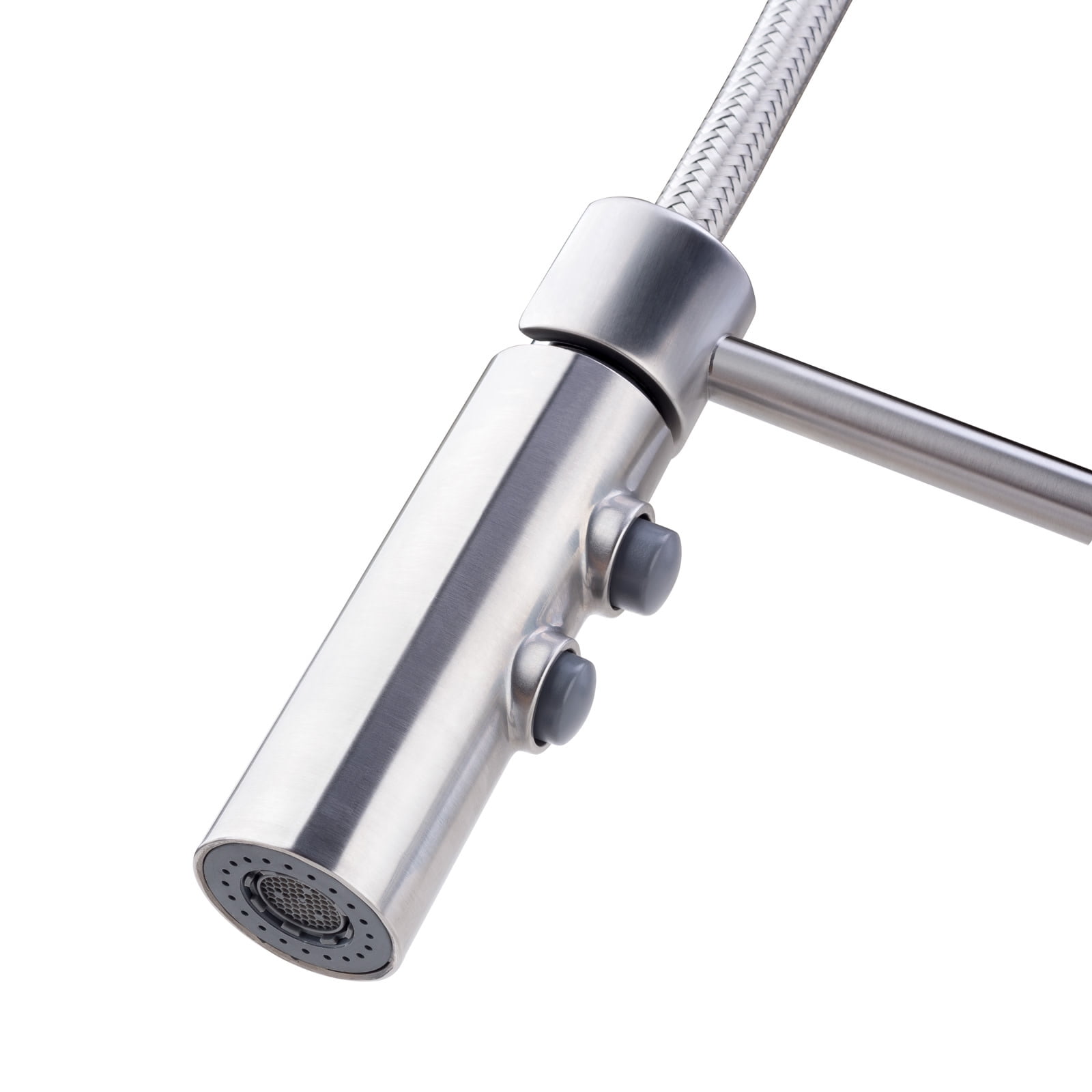 Open Box Miseno MNO6557SS CCY LF 1.8 GPM 1HDL Pre-Rinse Pulldown Kitchen Faucet, Stainless Steel