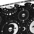 thumbnail image 3 of Black Moon Skull Pattern Shower Curtain 72"x84" ,Bathroom Decorative Shower Curtains Set with 12 Hooks,Modern Waterproof Washable Shower Curtain, 3 of 6