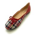 thumbnail image 4 of Two Tone Plaid with Solid Bow Ballerina Flats, 4 of 5