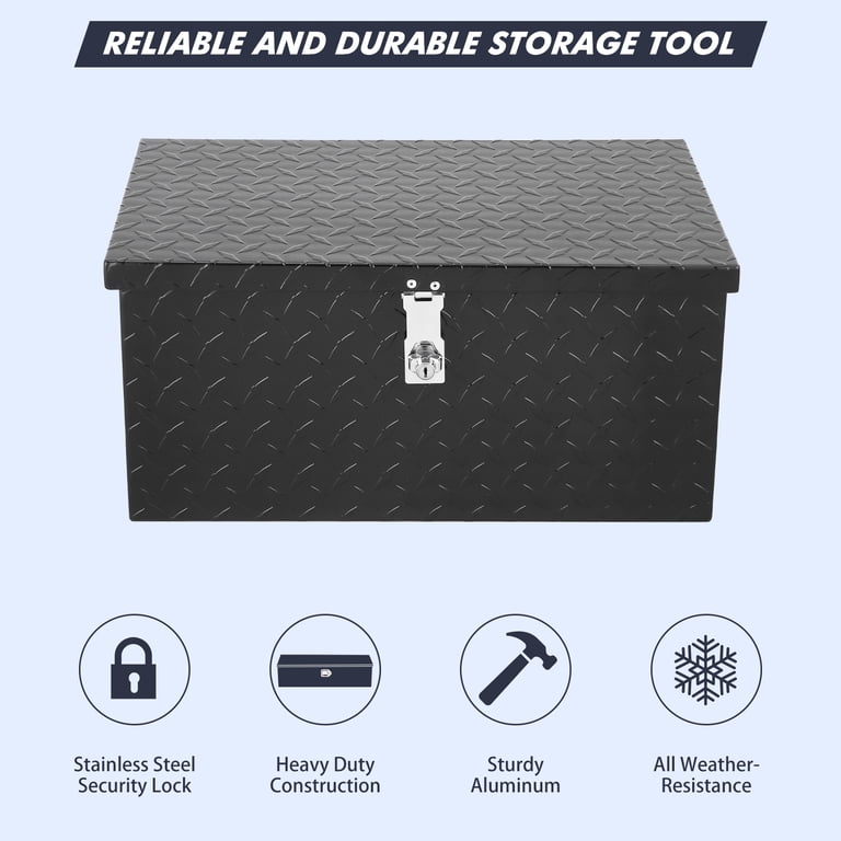 20 Inch Truck Toolbox 20-Inch Aluminum Diamond Plate Tool Box With Lock - Waterproof, Gas Strut Lid, Heavy Duty Truck Storage Chest For Pickup, RV, Van Aluminum Tool Box 20 Inch Truck Toolbox 20-Inch Aluminum Diamond Plate Tool Box With Lock - Waterproof, Gas Strut Lid, Heavy Duty Truck Storage Chest For Pickup, RV, Van Aluminum Tool Box