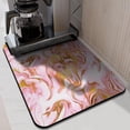 thumbnail image 2 of Marble Abstract (rose Gold) Dish Drying Mat Heat Resistant Bar Mat Collapsible Bar Mats for Shop Counter 18x24 Inches, 2 of 7