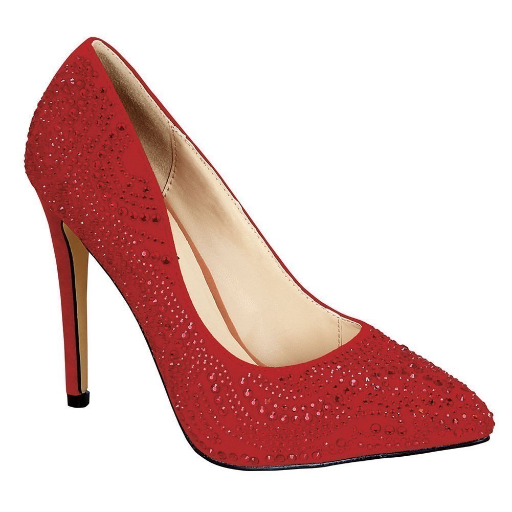 adult red glitter shoes