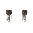thumbnail image 3 of Jumpingount Moño de cola de caballo de fibra peinado multiusos esencial para mujeres extensión de cola de caballo cabello rizado señoras 6h24b 6h24b 2Conjunto, 3 of 6