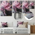thumbnail image 4 of Designart "Peony Flower Harmonious Pink and Grey III" Floral Peony Metal Art Print, 4 of 5