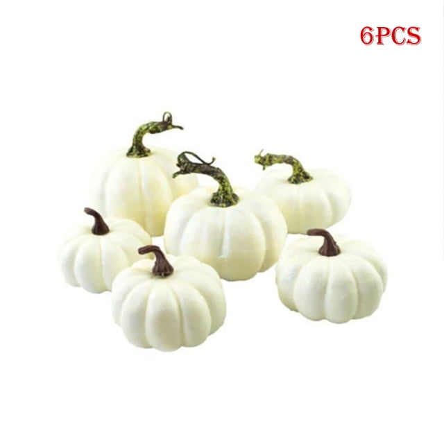 Diferentes Tamaños Calabazas Falsas Calabazas De Espuma Juguete Para Decoración De Halloween 6 Piezas Vogacara HA029394-00
