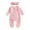 Pink, variant on Gvdentm Baby Girls Romper 6 Months Cactus Footies Newborn Zip Up Onesie Romper(Green,3-6 Months)