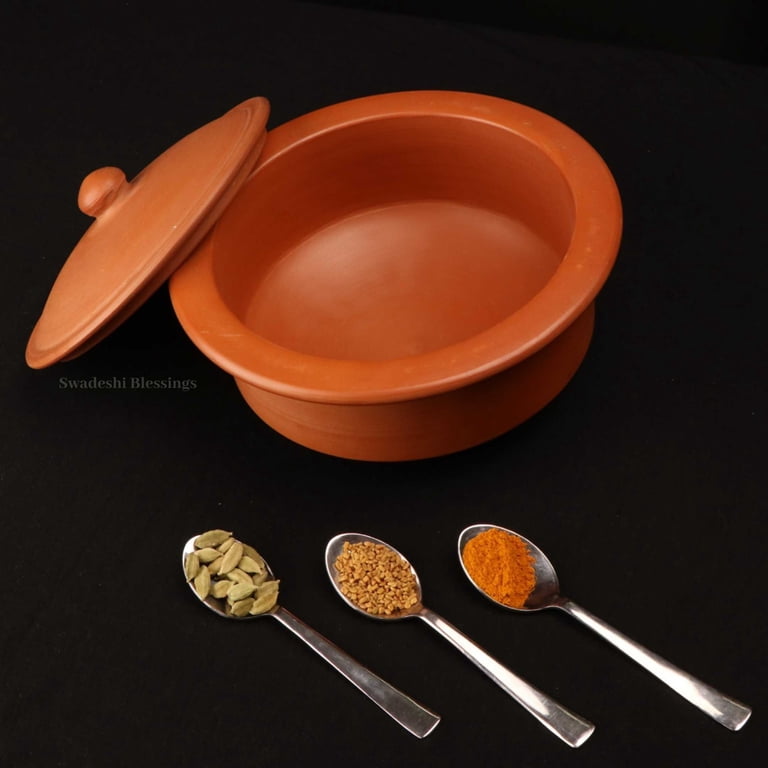 Donabe Pot Swadeshi Blessings Clay Curd Pot - 1.3 Litre Traditional ...