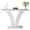 Silver, variant on Fnova Mirrored Glam Console Table, Modern Silver Entryway Sofa Table with Crystal Diamond Inlay Frame for Living Room Hallway Foyer