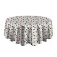 thumbnail image 5 of White Christmas Tree and Ornament Pattern Round Tablecloth 60"x60",Wrinkle Wipeable Table Cloth for Kitchen Dining Room Picnic Patio Party, 5 of 6