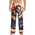 thumbnail image 2 of Lsque Chucky Print Men's Pajama Pants, Lounge Pant - Comfortable Home Wear,Elastic Waistband, Stylish Design-Small, 2 of 9