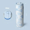 thumbnail image 3 of BOTTLE BOTTLE Stainless Steel Water Bottle with Straw and Lid 32 oz Vacuum Insulated Cup Stay Cold and Hot Leak-Proof Wide Mouth Water Bottles for Women Rabbits, 3 of 7