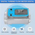 thumbnail image 2 of Digital Turbine Water Flow Meter Digital Lcd Display With Npt Counter And Fnpt Thread Oil Fuel Flow, 2 of 5