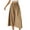 Khaki, variant on Jgppe Womens Dressy Capri Pants Wide Leg Flowy Casual High Waist Drawstring Cropped Palazzo Pants Plus Size