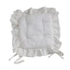 thumbnail image 3 of Cojín para silla con volantes, antideslizante, cuadrado, cómodo y suave Flor blanca, 3 of 8