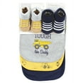 thumbnail image 2 of Hudson Baby Infant Boy Cotton Bib and Sock Set, Construction, One Size, 2 of 5