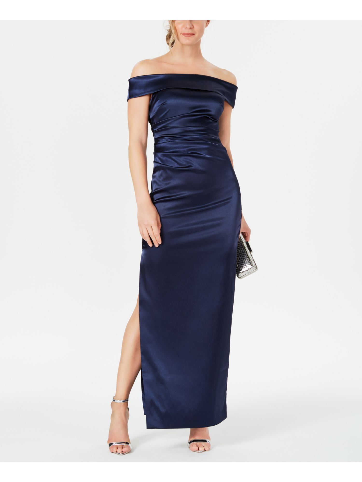 vince camuto navy long dress