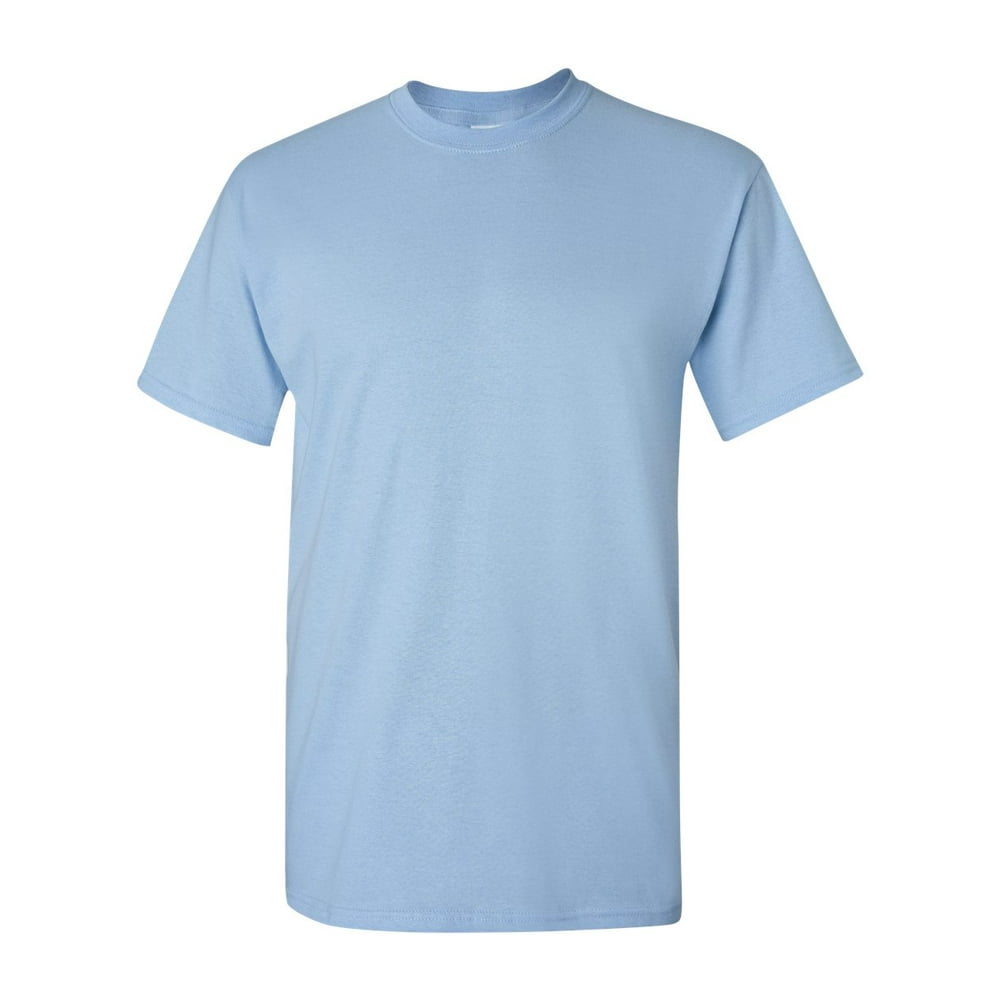 Gildan - Gildan 5000 Heavy Cotton Men's T-Shirt - Light Blue - 4X-Large
