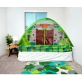 thumbnail image 3 of Jurassic Park Gates Polyester Portable Indoor Bed Tent Pop-Up Canopy, Green, 3 of 7
