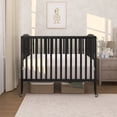 thumbnail image 3 of Dream On Me Full Size 2-in-1 Folding Stationary Side Crib, Locking Wheels, Black, 3 of 10