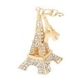 thumbnail image 3 of Bunblic Paris Keychain French Souvenirs Keychain Party Favors Metal Key Holder Purse Charm Metal Key Chain Gift Bag Pendant Accessory white, 3 of 8