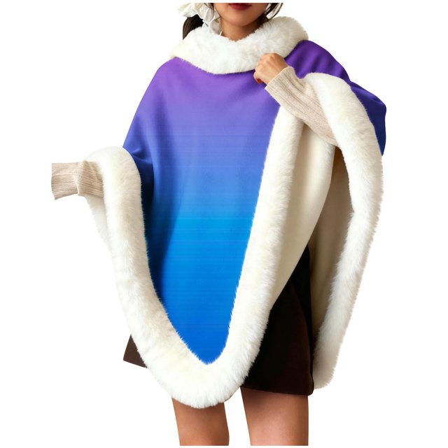 RXMEKW Châle Sans Manches à Col Épais pour Femmes en Acrylique, Poncho d'Intérieur Vert Armée