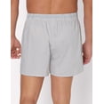 thumbnail image 3 of Hanes Originals Ultimate Men's Cotton Stretch Woven Boxer Underwear, Plaids/Prints, 3-Pack Small Grey White Checkers XL, 3 of 6