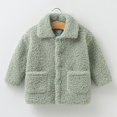 thumbnail image 2 of Mercatoo Girls Fl𝐞ece Jacket Winter Fuzzy Flannel Sherp 1 𝐂hunky Button Down Coat Kids Toddler Long Sleeve Wool Thermal Clothes, 2 of 4