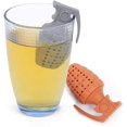 thumbnail image 3 of 1 piece（gray+coffee）Cute Silicone Tea Infuser Food Grade Grenade Shape Design Tea Filter Silicone Stool Shape Hot Tea Infuser Tea Strainer Ball Filter Rojo Verde, 3 of 5