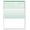 Green Top, variant on Blank Computer Checks for Laser & Ink Jet Printers, Pack of 100 Sheets Blue Top