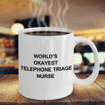 thumbnail image 4 of World's Okayest Telephone triage nurse - Telephone triage nurse Gift Coffee Mugs - Porcelain White Funny Coffee Mug & Coffee Cup Gifts 11 OZ - Funny Inspirational and sarcasm, Gifts Ideas, 4 of 7