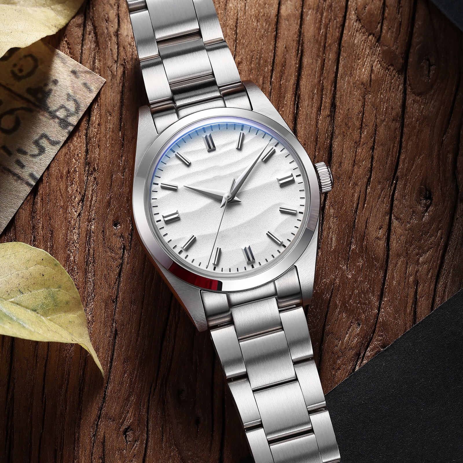 ADDIESDIVE 36mm Men's Watch Dive 100m with Japanese VH31 Quartz Movement, 316L Stainless Steel, Dress Casual  AD2030