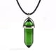 thumbnail image 1 of Colgante hexagonal de piedra natural, collar de pilar hexagonal con forma de bala y prisma hexagonal de cristal natural a la moda, 1 of 6