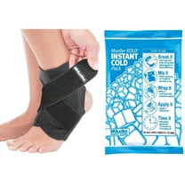 Mueller Sports Medicine Adjustable Ankle Stabilizer and Cold Pack Bundle - Pain Relief & Injury Recovery for Athletes