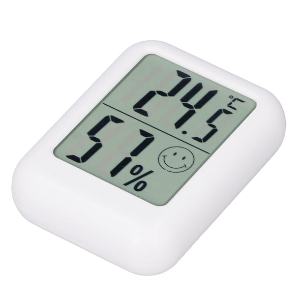 Medidor Electrónico De Temperatura Y Humedad, Medidor De Temperatura Y Humedad ABS Pantalla Grande Aspecto De Moda Pantalla Digital Alta Precisión Para Oficina Para Escuela